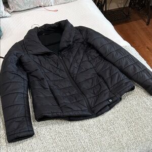 Women's Black Quilted Down Jacket